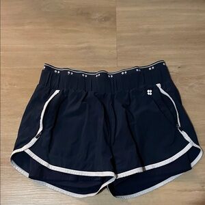 Sweaty Betty Dark Blue Shorts with Light Trim